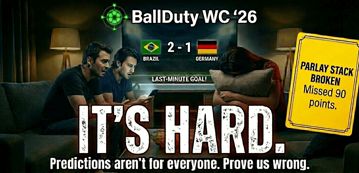 IT'S HARD. Predictions aren't for everyone. Prove us wrong.